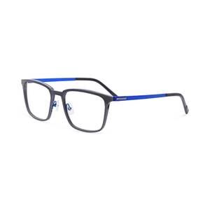 NEW MOREL men's 10205o square eyeglasses in grey/ blue